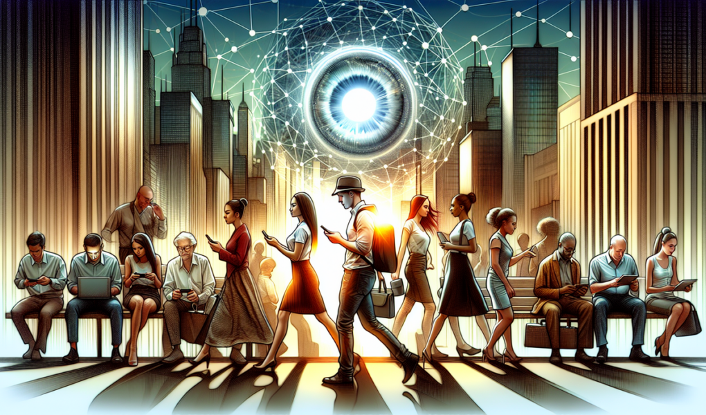 "alt_text": "Ilustrasi peningkatan teknologi modern dan dampak tersembunyinya pada masyarakat."