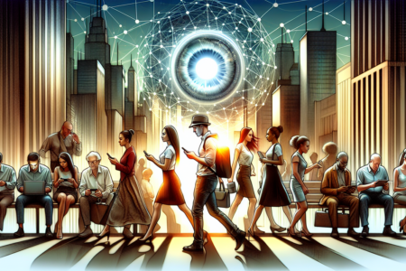 "alt_text": "Ilustrasi peningkatan teknologi modern dan dampak tersembunyinya pada masyarakat."