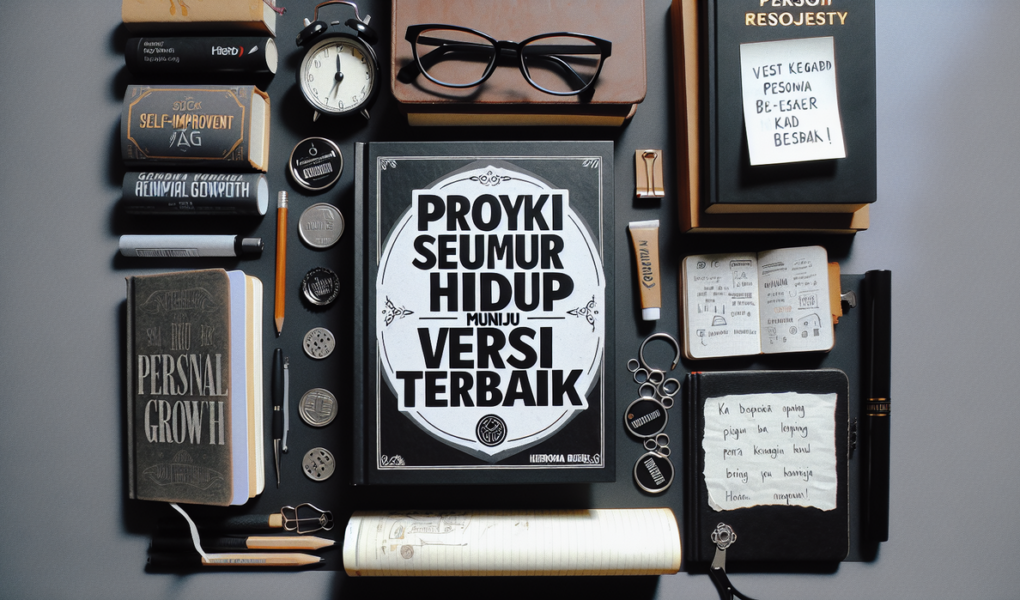 Teks self-improvement dengan judul inspiratif "Proyek Seumur Hidup Menuju Versi Terbaik".