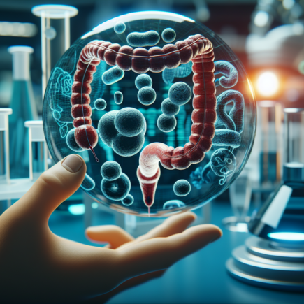 alt_text: Ilustrasi laboratorium dengan fokus pada inovasi obat baru untuk penyakit IBD.