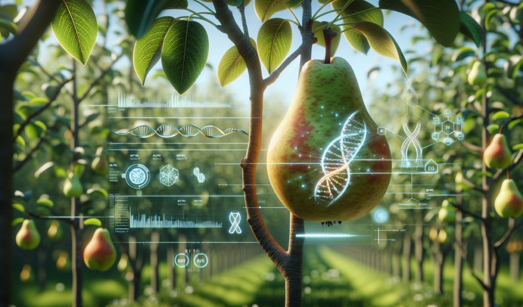 "alt_text": "Jejak genetika dalam domestikasi pir modern."