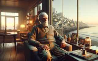 alt_text: Jalan setapak berumput mengarah ke hutan dengan pepohonan tinggi di sekelilingnya.