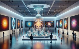 alt_text: Pameran seni tentang dampak nuklir dan harapan baru untuk para korban Downwinders.