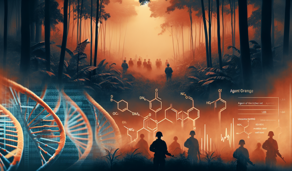 alt_text: Ilustrasi dampak Agent Orange; beracun dan meningkatkan risiko kanker darah.