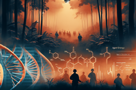 alt_text: Ilustrasi dampak Agent Orange; beracun dan meningkatkan risiko kanker darah.