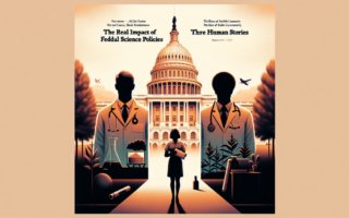 "alt_text": "Penelitian terhenti akibat pemotongan dana, dampaknya terasa di lab-lab penelitian."