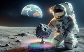 alt_text: Ilustrasi medan magnet bulan, mempelajari rahasianya, memberi wawasan bagi ilmu astronomi.