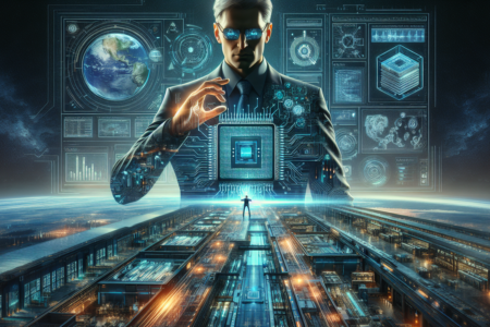 alt_text: Poster "TeraFab": Inspirasi menuju peradaban galaksi, penuh motivasi dan visi masa depan.