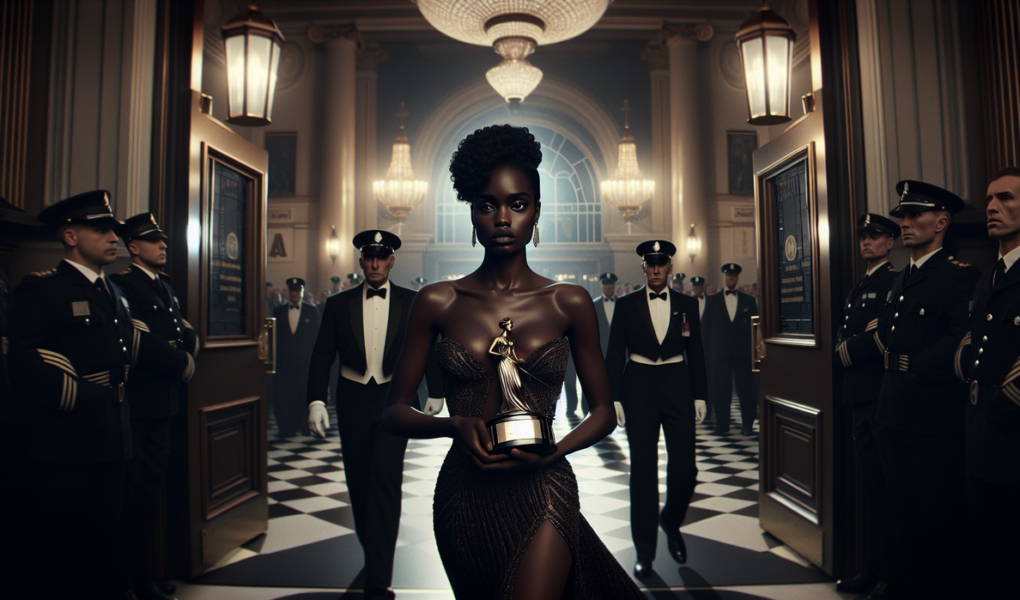 "Selebriti terkejut di Oscars, gestur kecil picu reaksi besar di penonton." Output ini dinamakan "alt_text".