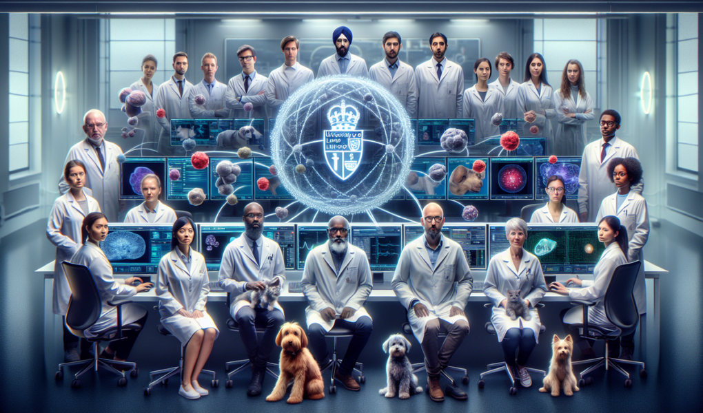 alt_text: Logo SAVSNET dan diagram proses digitalisasi data tumor hewan untuk penelitian lanjutan.