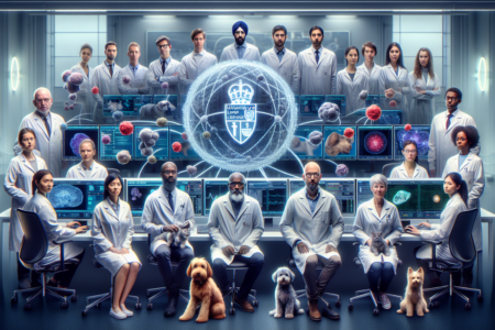 alt_text: Logo SAVSNET dan diagram proses digitalisasi data tumor hewan untuk penelitian lanjutan.