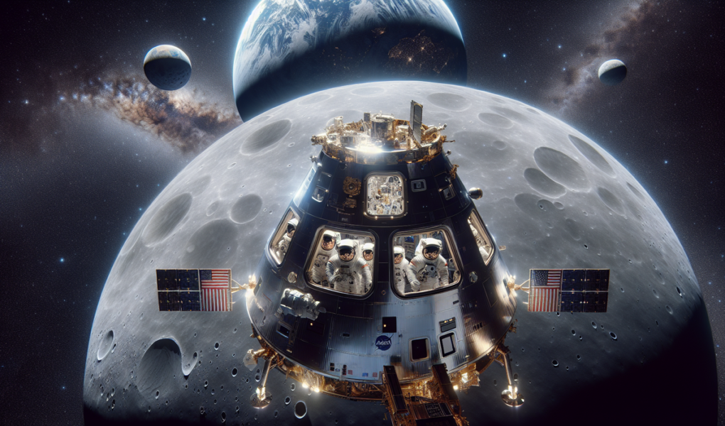 alt_text: "Potret Bumi dan Bulan dari luar angkasa oleh Artemis II, menunjukkan keindahan kosmik."