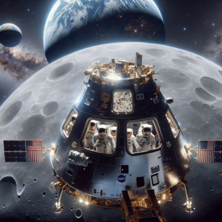 alt_text: "Potret Bumi dan Bulan dari luar angkasa oleh Artemis II, menunjukkan keindahan kosmik."