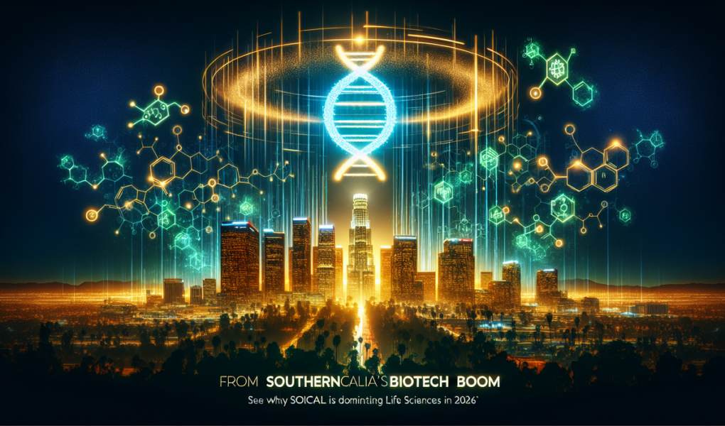 alt_text: Pusat bioteknologi berkembang pesat di California Selatan, mendorong inovasi dan penelitian.
