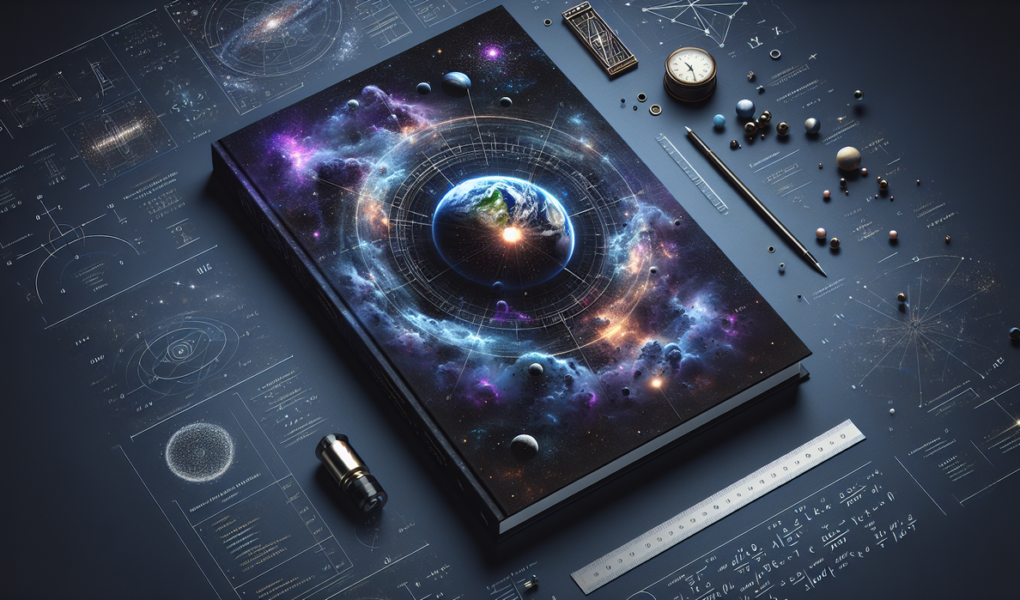 alt_text: "Pemandangan perjalanan kosmis di alam semesta dengan nuansa halus dan teratur."