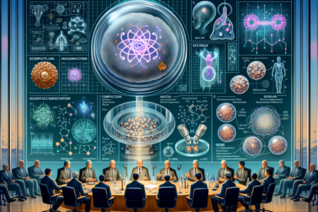 alt_text: Poster bertema sains yang menjembatani penelitian laboratorium ke aplikasi kehidupan sehari-hari.