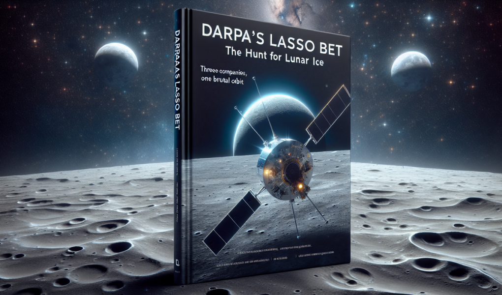 "alt_text": "Pesawat antariksa memburu es di bulan dalam misi LASSO DARPA, Orbit Brutal."