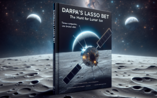 "alt_text": "Pesawat antariksa memburu es di bulan dalam misi LASSO DARPA, Orbit Brutal."