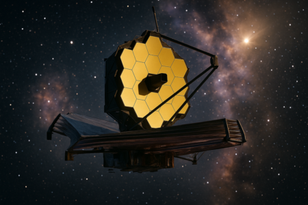 alt_text: "JWST: Teleskop canggih dengan efisiensi energi tinggi mengungkap rahasia alam semesta."