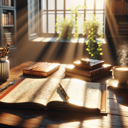 "alt_text": "Konsep minimalis: ponsel di atas meja dengan kertas catatan psikologi, latar rumah simpel."