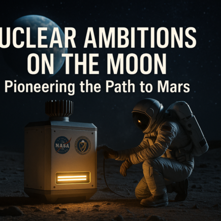 alt_text: Reaktor nuklir di Bulan mendukung langkah besar manusia menuju eksplorasi Mars.