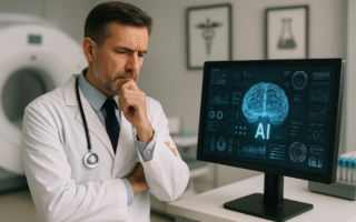 alt_text: Inovasi AI memudahkan check-in di klinik, mempercepat proses pendaftaran pasien.