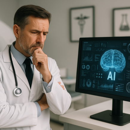 alt_text: Inovasi AI memudahkan check-in di klinik, mempercepat proses pendaftaran pasien.
