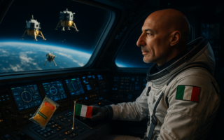 "alt_text": "Astronaut Italia memimpin misi Artemis III dalam era baru eksplorasi ilmiah Bulan."