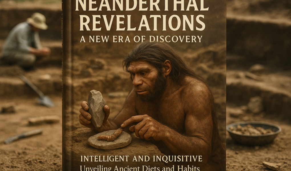 "alt_text": "Neanderthals berburu, belatung sebagai sumber protein, evolusi diet manusia purba."