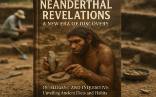"alt_text": "Neanderthals berburu, belatung sebagai sumber protein, evolusi diet manusia purba."