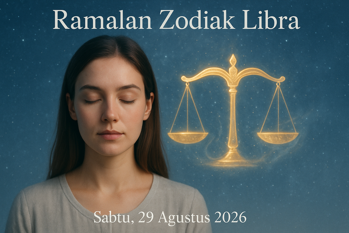 Zodiak Libra: Cinta terasa hangat dan ide kreatif mengalir tanpa henti.