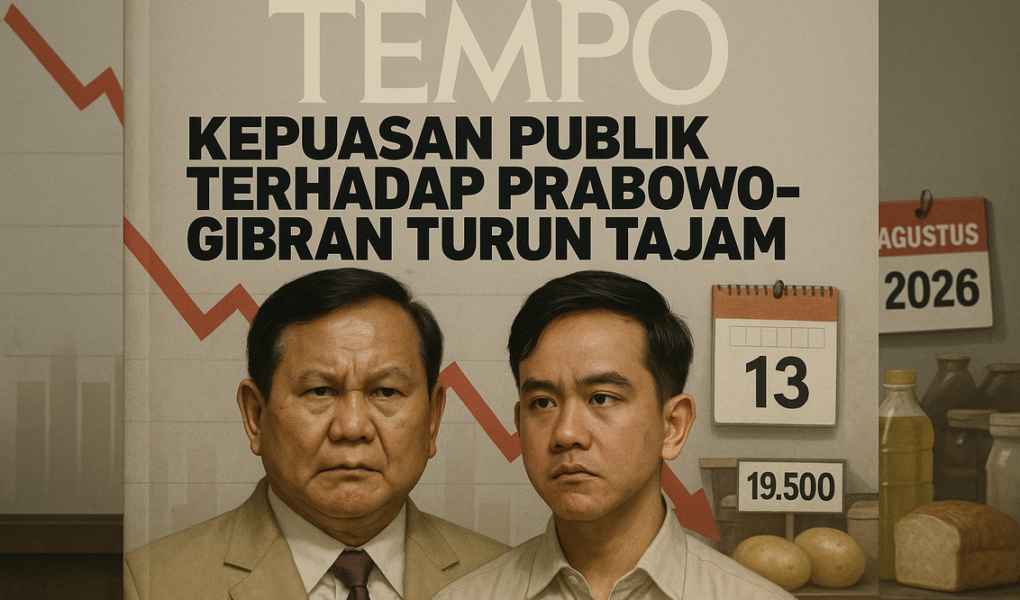 Survei menunjukkan penurunan kepuasan publik, sinyal peringatan bagi Prabowo-Gibran.